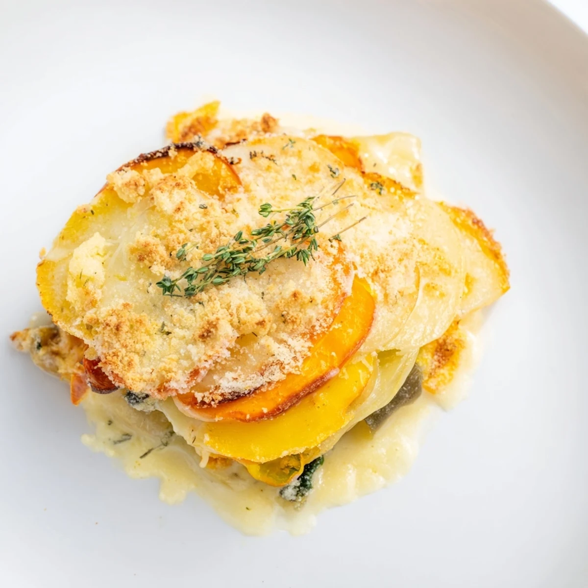 Winter Vegetable Gratin Gruyere