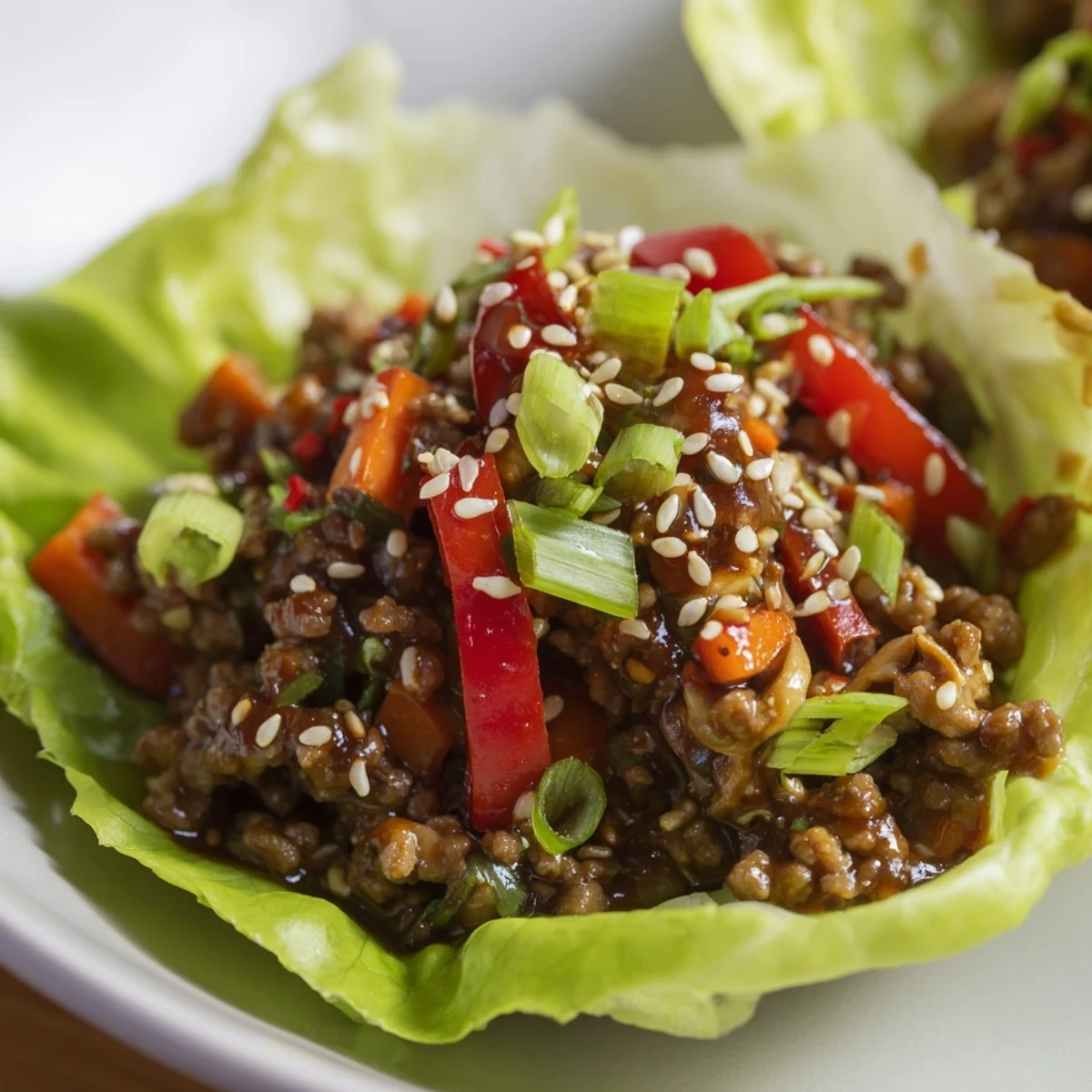 Beef Lettuce Wraps Hoisin