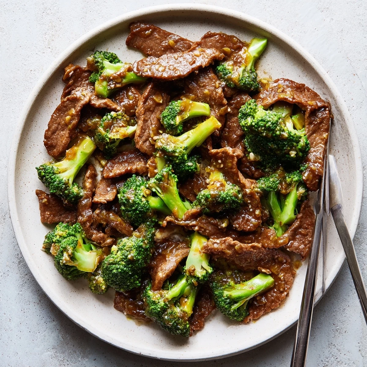 Homemade beef and broccoli dish featuring seared meat and fresh vegetables in wok