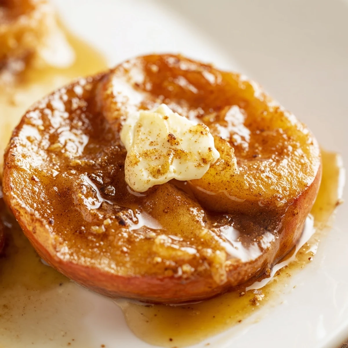 Sliced Honeycrisp apples cooked to perfection in Instant Pot with fragrant cinnamon spice and vanilla