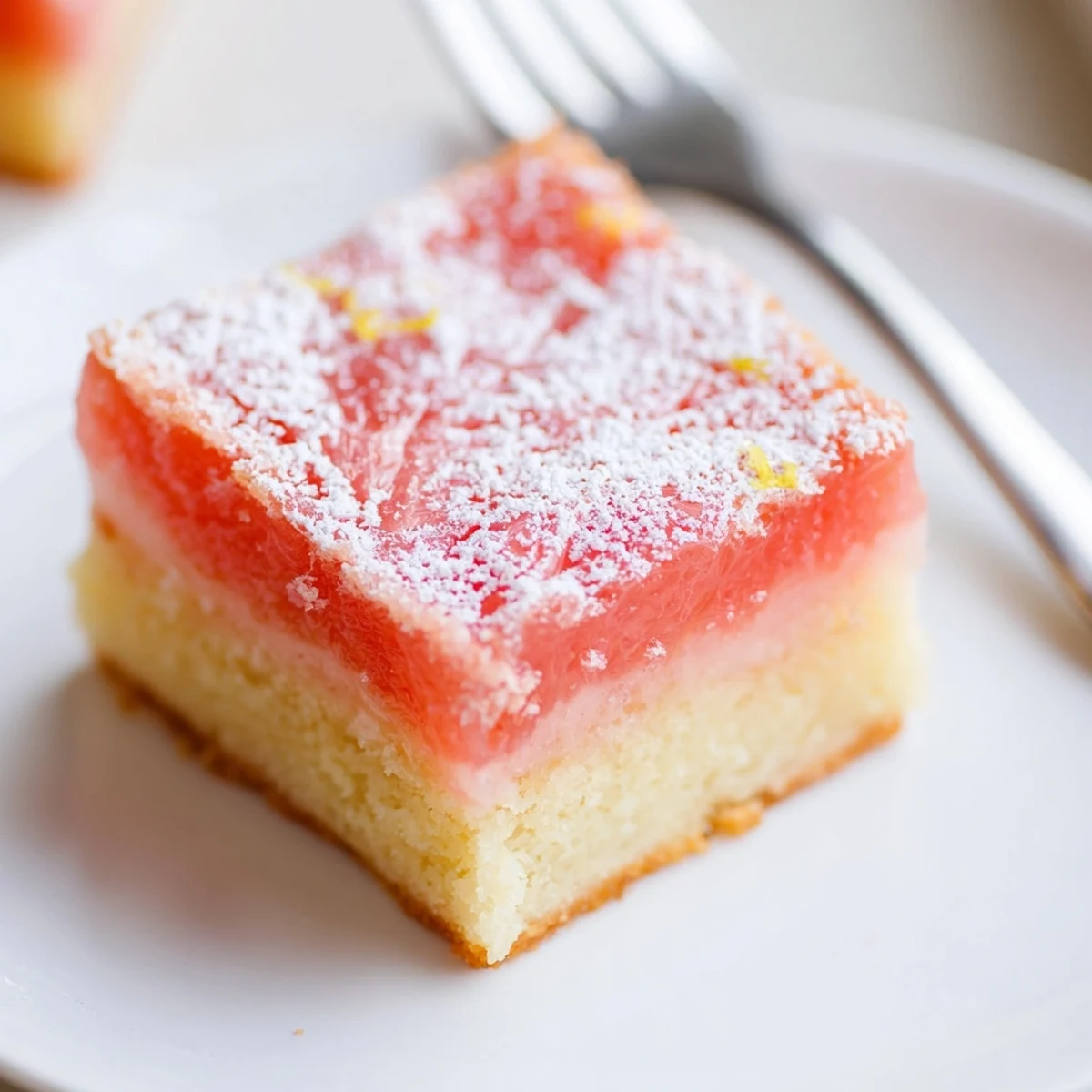 Bright grapefruit bars with tangy custard on a buttery golden shortbread crust