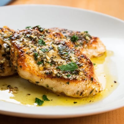 Tender roasted chicken seasoned with Italian herbs served over velvety buttery potatoes with sweet shiny glazed carrots